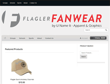 Tablet Screenshot of flaglerfanwear.com